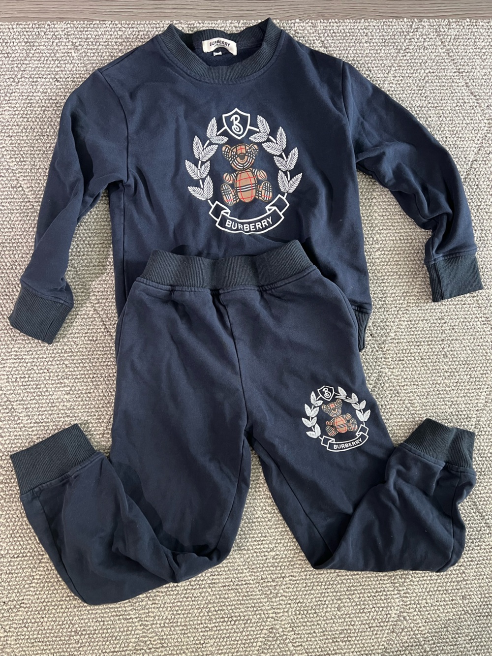 Burberry London Bear Kids Matching Set Sweatpants with Sweater